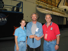 Astronauts Pam Melroy and Dave Wolf, and me