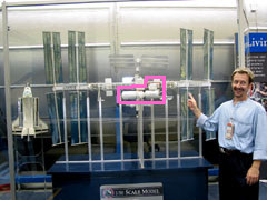 Scale model of the International Space Station