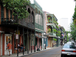 Decatur Street in the French Quarter